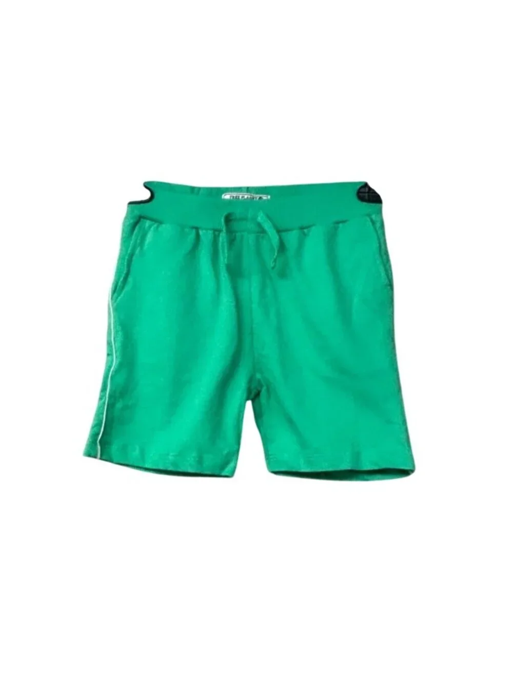 Free Planet Boys Green Drawstring Pure Cotton Shorts, Sz. 4T